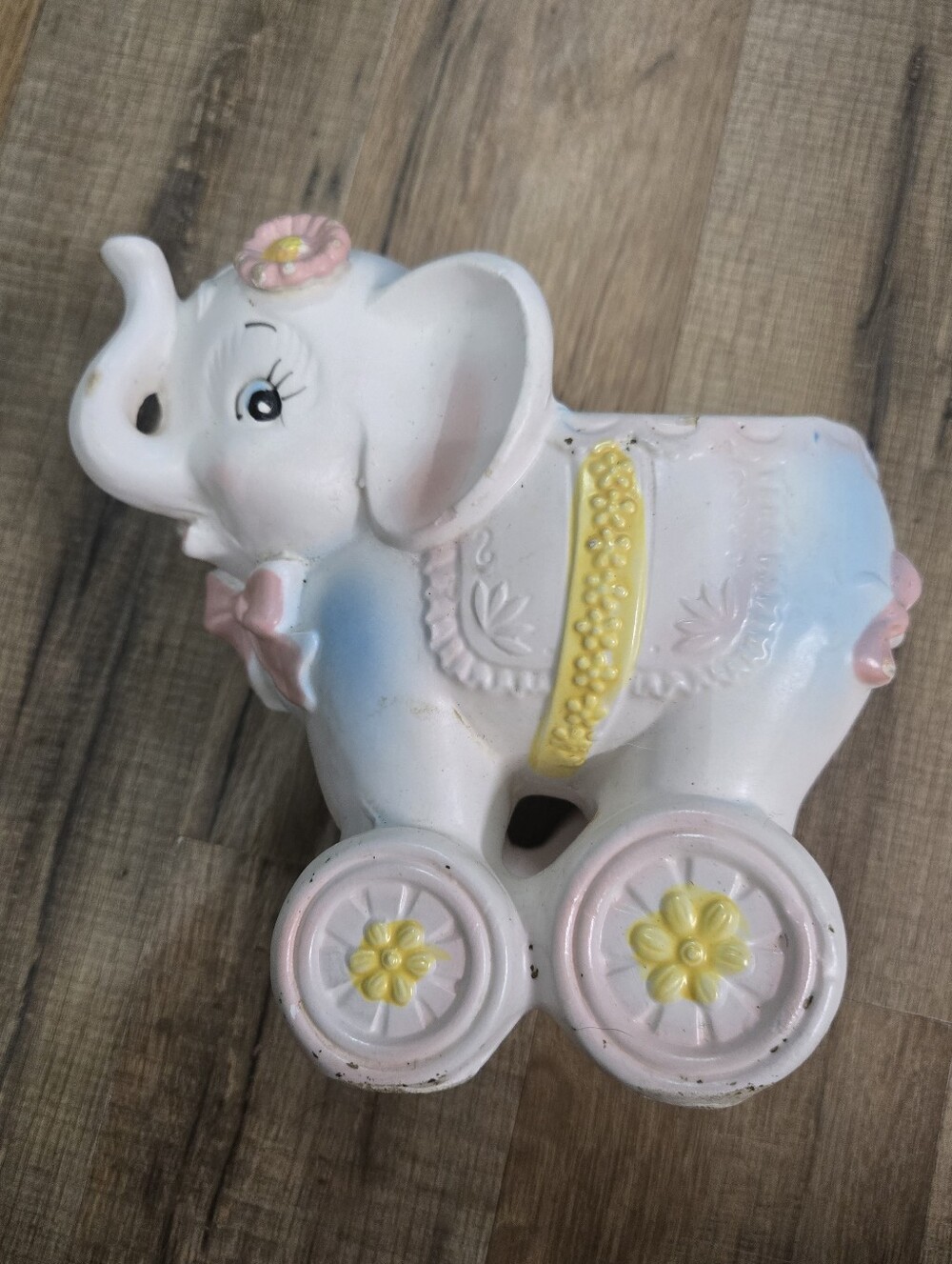 National potteries Elephant Planter Japan C-7054 1970s Vintage Ceramic Planter